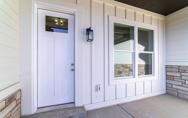 Sleek entry door