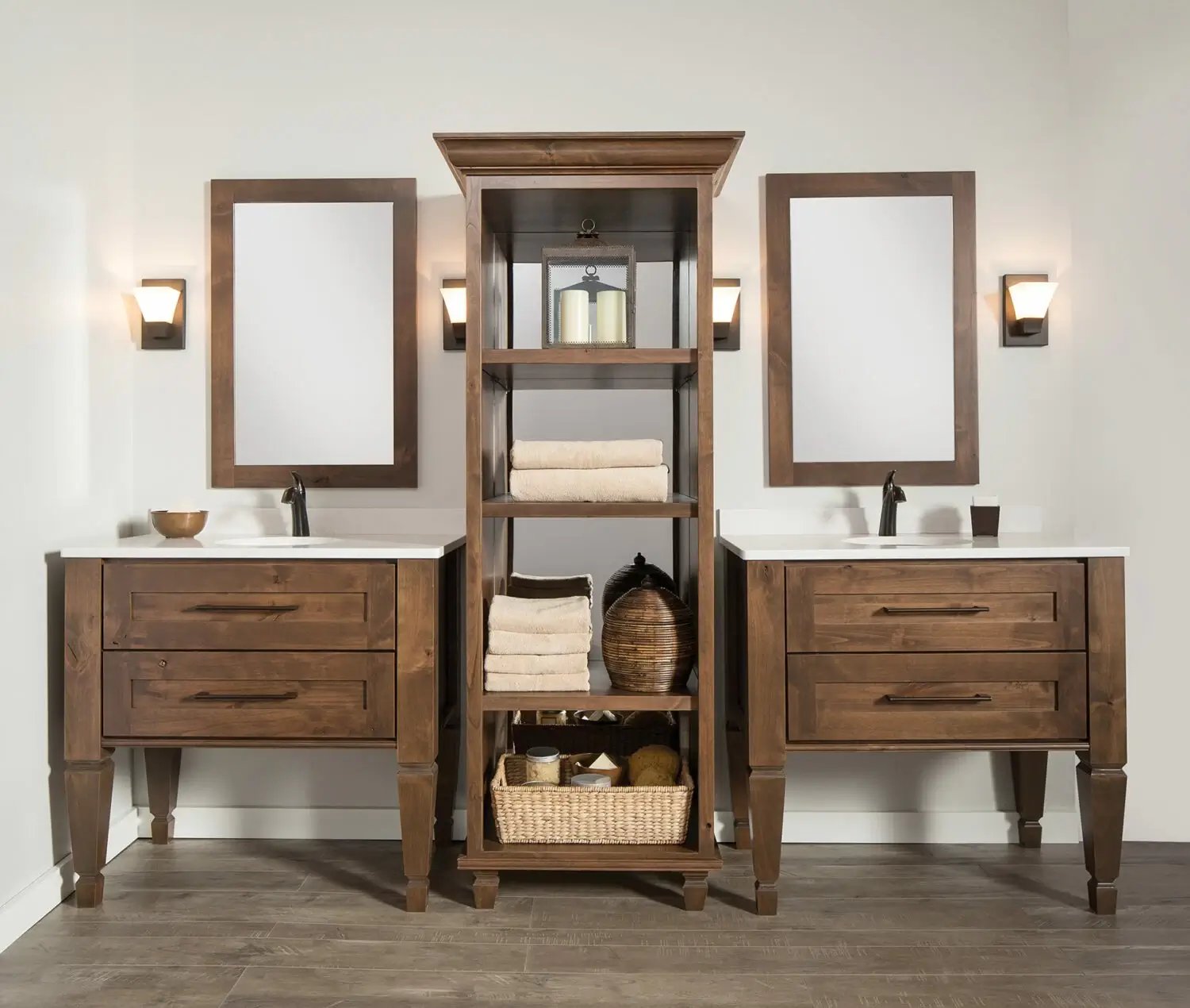 Integrated Vanity Bathroom Cabinets