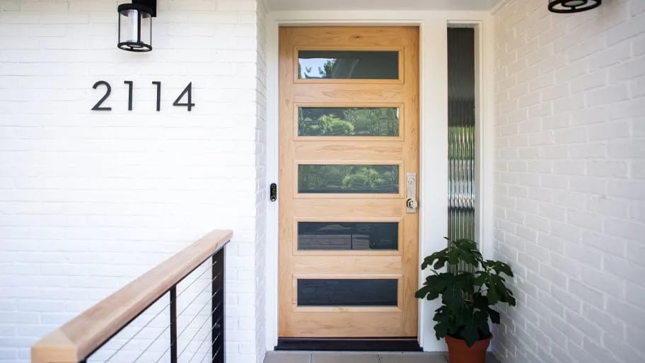 Modern entry door